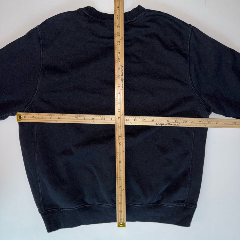 Nike Men’s Large Just Do It Crew Neck Sweatshirt Black - Picture 6 of 6